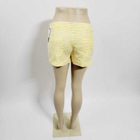 Zara medium yellow stripe shorts nwt - Picture 3 of 5